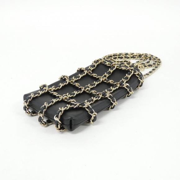 CHANEL Black Quilted Leather Phone Case for iPhone 12 AP1161 ⭐ - Picture 2 of 6